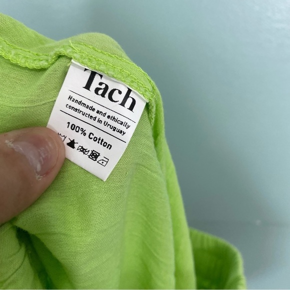 Tach Clothing Green Bell Wide Leg Flare Pants‎ Sz Small - Picture 9 of 9